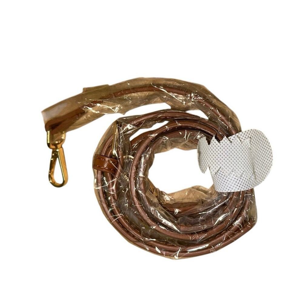 LOULU NWT Wicker Half Moon Shoulder Bag with Crossbody Strap - Picture 8 of 10